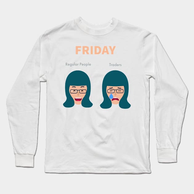 Her Friday Long Sleeve T-Shirt by TheVDesigns